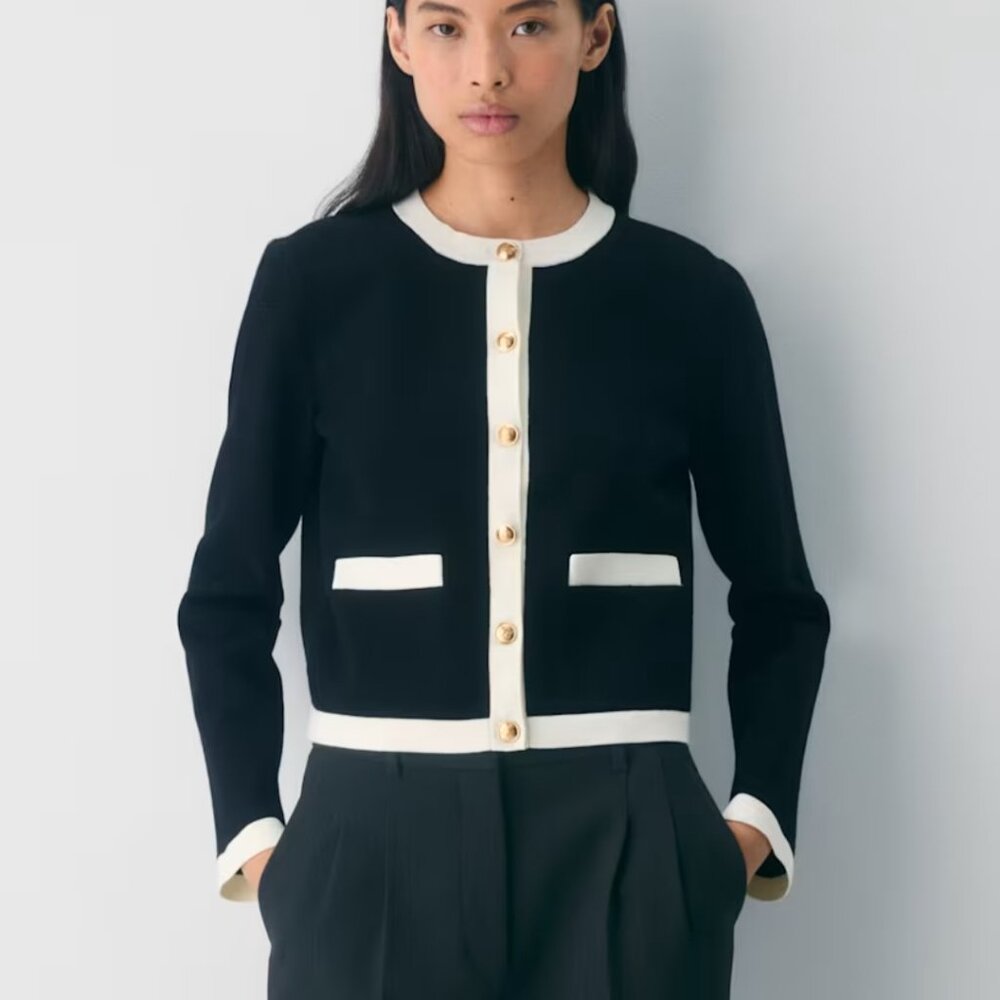 NWT Aritzia APPROACH Long Sleeve Cardigan Black S